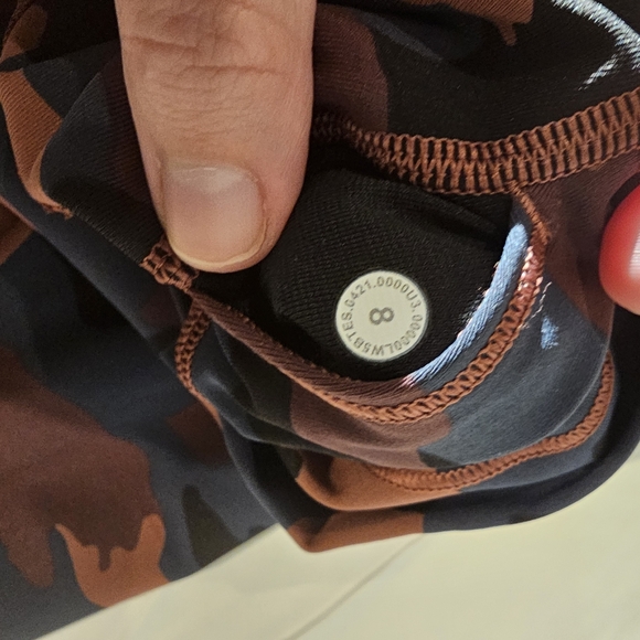 Lululemon Wunder Train High-Rise Leggings | Size 8 | Heritage 365 Camo Smoky Red - Picture 9 of 9